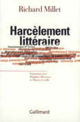 Couverture Harcèlement littéraire (,Delphine Descaves,Richard Millet)