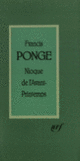 Couverture Nioque de l'Avant-Printemps (Francis Ponge)