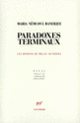 Couverture Paradoxes terminaux (Maria Nemcová Banerjee)