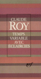 Couverture Temps variable avec éclaircies (Claude Roy)