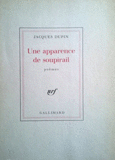 Couverture Une apparence de soupirail ()