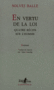 Couverture En vertu de la loi (Solvej Balle)
