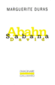 Couverture Abahn Sabana David (Marguerite Duras)