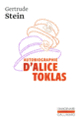 Couverture Autobiographie d'Alice Toklas (Gertrude Stein)