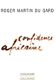 Couverture Confidence africaine (Roger Martin du Gard)