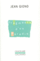 Couverture Fragments d'un paradis (Jean Giono)