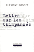 Couverture Lettre sur les chimpanzés / Essai sur Teilhard de Chardin ()
