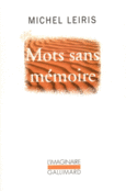 Couverture Mots sans mémoire ()