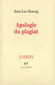 Couverture Apologie du plagiat (Jean-Luc Hennig)