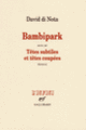 Couverture Bambipark/Têtes subtiles et têtes coupées (David Di Nota)