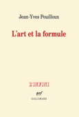 Couverture L'art et la formule ()