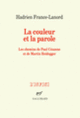 Couverture La couleur et la parole (Hadrien France-Lanord)