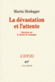Couverture La dévastation et l'attente (Martin Heidegger)