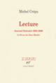 Couverture Lecture (Michel Crépu)