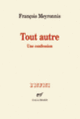 Couverture Tout autre (François Meyronnis)