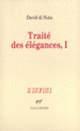 Couverture Traité des élégances, I (David Di Nota)