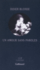 Couverture Un amour sans paroles (Didier Blonde)