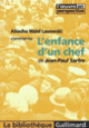 Couverture L'enfance d'un chef de Jean-Paul Sartre (Aliocha Wald Lasowski)