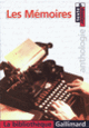 Couverture Les Mémoires ( Anthologies,Collectif(s) Collectif(s))