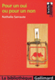 Couverture Pour un oui ou pour un non (Nathalie Sarraute)