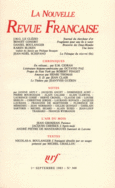 Couverture La Nouvelle Revue Française ()