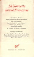 Couverture La Nouvelle Revue Française ()