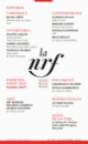 Couverture La Nouvelle Revue Française (Collectif(s) Collectif(s))