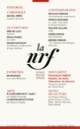 Couverture La Nouvelle Revue Française (Collectif(s) Collectif(s))