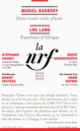 Couverture La Nouvelle Revue Française (Collectif(s) Collectif(s))