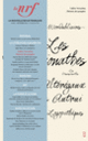 Couverture La Nouvelle Revue Française (Collectif(s) Collectif(s))