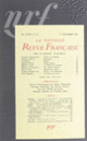 Couverture La Nouvelle Revue Française (Collectif(s) Collectif(s))
