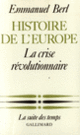 Couverture Histoire de l'Europe (Emmanuel Berl)