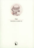 Couverture Instructions au cuisinier zen ()