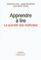 Couverture Apprendre à lire (Geneviève Krick,Janine Reichstadt,Jean-Pierre Terrail)