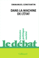 Couverture Dans la machine de l'État (Emmanuel Constantin)