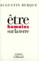 Couverture Être humains sur la terre (Augustin Berque)
