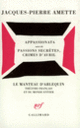 Couverture Appassionata / Passions secrètes, crimes d'avril (Jacques-Pierre Amette)