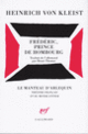 Couverture Frédéric, prince de Hombourg (Heinrich von Kleist)