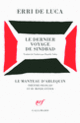 Couverture Le dernier voyage de Sindbad (Erri De Luca)