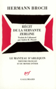 Couverture Récit de la servante Zerline ()