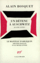 Couverture Un détenu à Auschwitz (Alain Bosquet)
