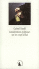 Couverture Considérations politiques sur les coups d'État (Gabriel Naudé, Sainte-Beuve)