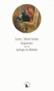 Couverture Epigrammes/Apologie du dilettante ( Lucien,Alberto Savinio)