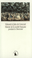 Couverture Histoire de la société française pendant le Directoire ()