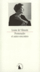 Couverture Promenades et autres rencontres (Louise de Vilmorin)