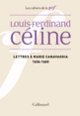 Couverture Lettres à Marie Canavaggia (Louis-Ferdinand Céline)