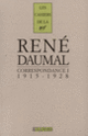 Couverture Correspondance (René Daumal)