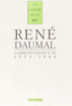 Couverture Correspondance (René Daumal)