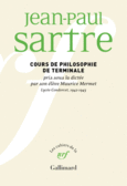 Couverture Cours de philosophie de terminale pris sous la dictée par son élève Maurice Mermet ()