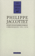 Couverture Écrits pour papier journal ()